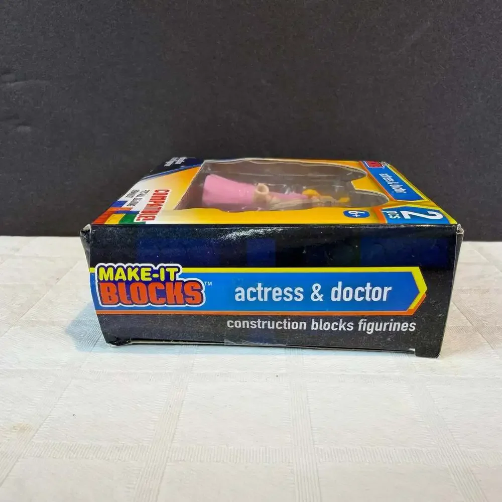 New Make-It Blocks Actress & Doctor 2pcs Miniature Construction Blocks Figurine